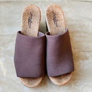 Lucky Brand Wedge Slides Size 7.5